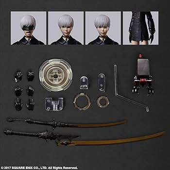 ニーアオートマタ PLAY ARTS改 9S DX版>フィギュア プレイアーツ改 2B＆9Sがプレイアーツ改に！全高約25センチの大ボリューム